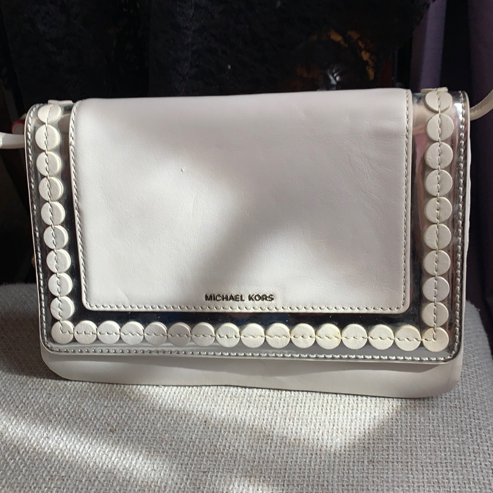 Previously owned Michael Kors cream bag/purse/crossbody